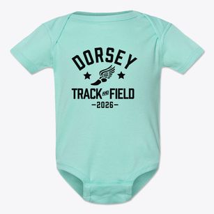 Dorsey Elementary School Track and Field Baby Onesie