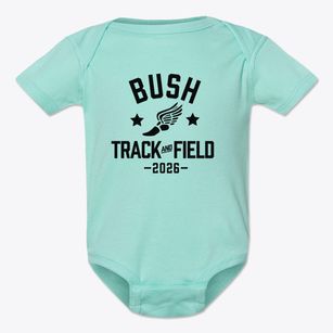 Bush Accelerated Elementary School Track and Field Baby Onesie