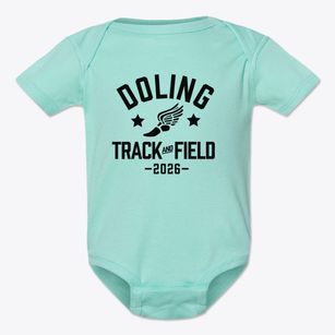 Doling Elementary School Track and Field Baby Onesie