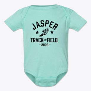 Jasper Elementary School Track and Field Baby Onesie