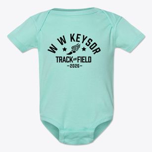 W W Keysor Elementary School Track and Field Baby Onesie