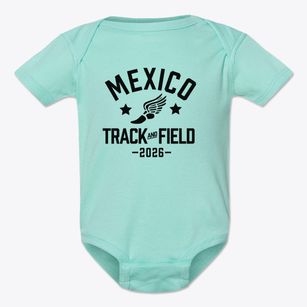 Mexico Junior High School Track and Field Baby Onesie