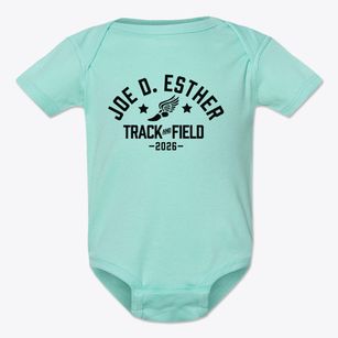 Joe D. Esther Elementary School Track and Field Baby Onesie