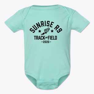 Sunrise R9 Elementary School Track and Field Baby Onesie