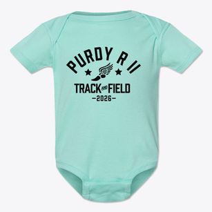Purdy R Ii School Track and Field Baby Onesie