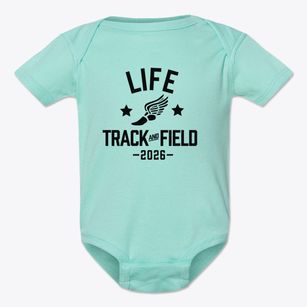 Life Christian School Track and Field Baby Onesie