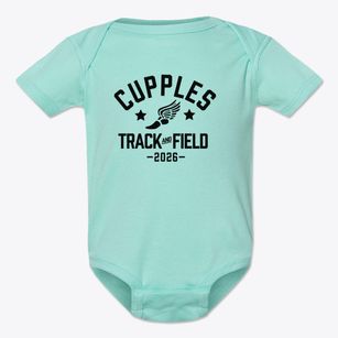 Cupples Elementary School Track and Field Baby Onesie
