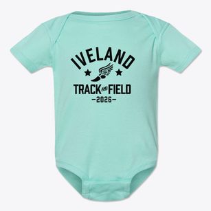 Iveland Elementary School Track and Field Baby Onesie