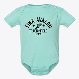 Tina Avalon Elementary And High School Track and Field Baby Onesie