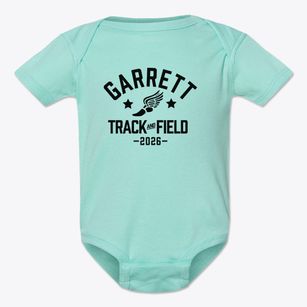 Garrett Elementary School Track and Field Baby Onesie