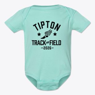 Tipton High School Track and Field Baby Onesie