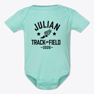 Julian Charter School Track and Field Baby Onesie