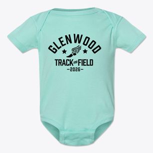 Glenwood Elementary School Track and Field Baby Onesie