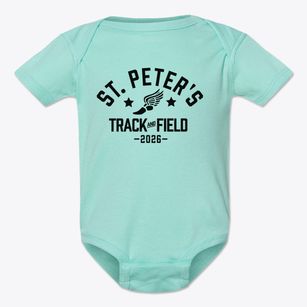Saint Peters Home School Track and Field Baby Onesie