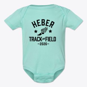 Heber Elementary School Track and Field Baby Onesie