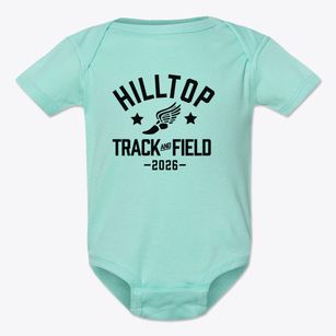 Hilltop Elementary School Track and Field Baby Onesie