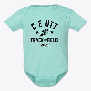 C E Utt Middle School Track and Field Baby Onesie