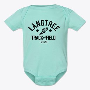 Langtree Elementary School Track and Field Baby Onesie