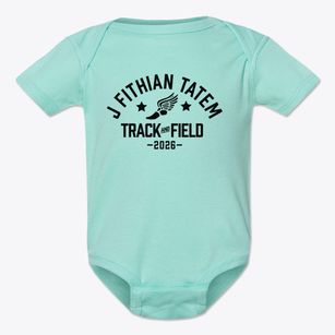 J Fithian Tatem Elementary School Track and Field Baby Onesie