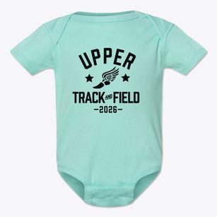 Upper Elementary School Track and Field Baby Onesie