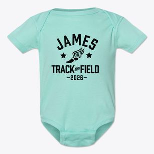 James A Garfield Elementary School Track and Field Baby Onesie