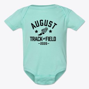 August Elementary School Track and Field Baby Onesie
