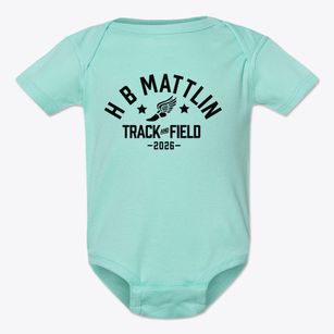 H B Mattlin Middle School Track and Field Baby Onesie