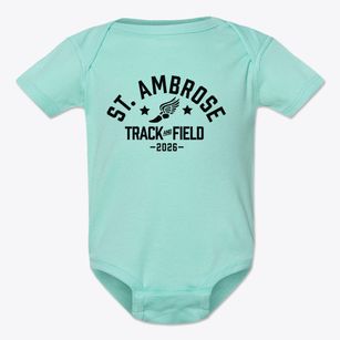Saint Ambrose School Track and Field Baby Onesie