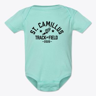 Saint Camillus School Track and Field Baby Onesie