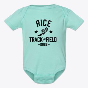 Rice High School Track and Field Baby Onesie