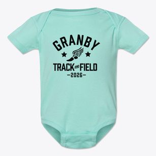 Granby Elementary School Track and Field Baby Onesie