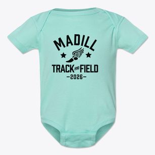 Madill Elementary School Track and Field Baby Onesie