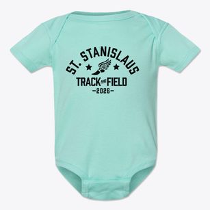 Saint Stanislaus Kostka School Track and Field Baby Onesie