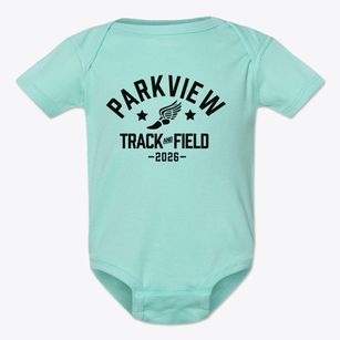 Parkview Junior Academy Track and Field Baby Onesie