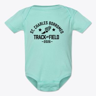 Saint Charles Borromeo School Track and Field Baby Onesie