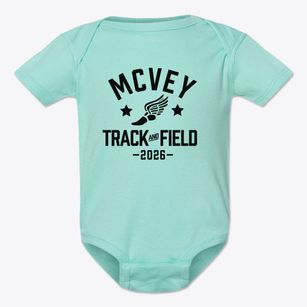 Mcvey Elementary School Track and Field Baby Onesie