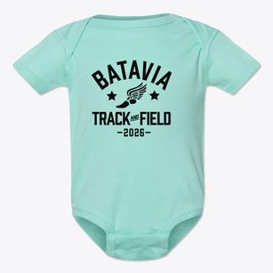 Batavia Middle School Track and Field Baby Onesie