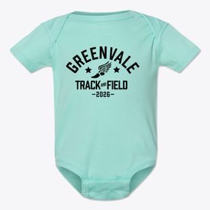 Greenvale Elementary School Track and Field Baby Onesie