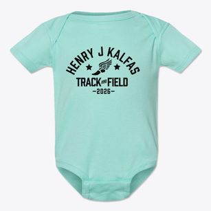 Henry J Kalfas Elementary School Track and Field Baby Onesie