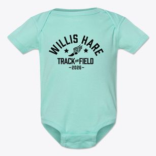 Willis Hare Elementary School Track and Field Baby Onesie