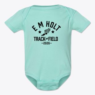 E M Holt Elementary School Track and Field Baby Onesie