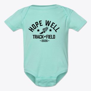 Hope Well Elementary School Track and Field Baby Onesie