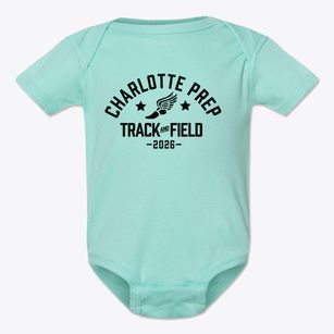 Charlotte Preparatory School Track and Field Baby Onesie
