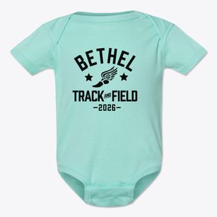 Bethel Elementary School Track and Field Baby Onesie