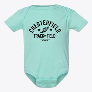 Chesterfield Elementary School Track and Field Baby Onesie