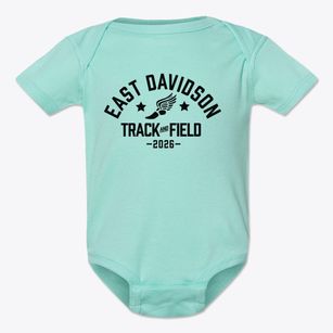 East Davidson High School Track and Field Baby Onesie