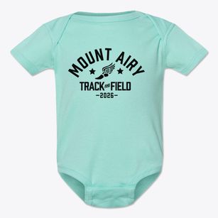Mount Airy Junior High School Track and Field Baby Onesie