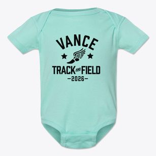 Vance Elementary School Track and Field Baby Onesie