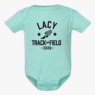 Lacy Elementary School Track and Field Baby Onesie