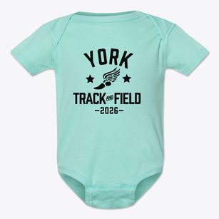 York Elementary School Track and Field Baby Onesie